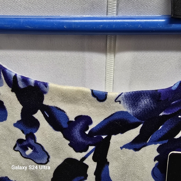 Lbisse Blue And White A Line Dress Size XL NWT - Picture 3 of 5